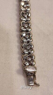 David Morris Vintage 18 Ct White Gold Diamond Bracelet