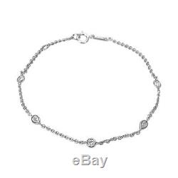 De Beers Diamond Clea Bracelet in 18K White Gold (0.30 CTW)