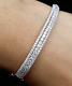 Deal of the day! 1.90 CT Natural Diamond Tennis Bangle Bracelet in 14K Gold