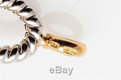 Designer $3000 18k Yellow White Gold FANCY LINK 9mm Bracelet