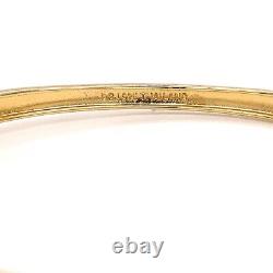 Designer DBJ Sterling Silver, Gold Plate & 188 Diamond 7 ½ Bangle Bracelet! 149