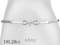 Diamond 0.29ct design bracelet K14WG #050