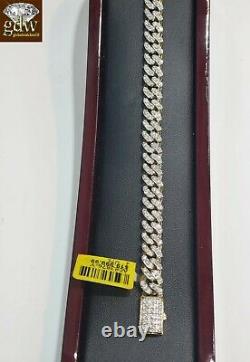 Diamond Bracelet For Men/Ladies Real Solid 10k Gold Miami cuban with Real Gold