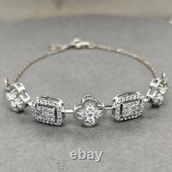 Diamond Bracelet In 18k White Gold