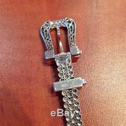 Diamond Buckle Bracelet with 1.50 ctw in 18k White Gold- HM897