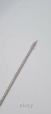 Diamond Tennis Bracelet 18ct White Gold 10.25ct Fully Hallmarked -WGI Cert