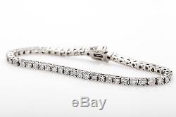 Estate $16,000 VS G H 8ct Diamond 14k White Gold Tennis Bracelet 8