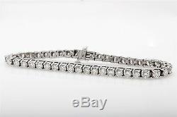 Estate $25,000 10ct VS H Diamond 14k White Gold Tennis Bracelet HIGH GRADE