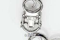 Estate $8000 3ct VS F Diamond CIRCLE 18k White Gold Bracelet DESIGNER