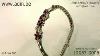 Estate Ruby Diamond Flexible Bracelet 18kt White Gold 12087 0008