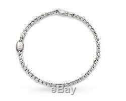 FOPE 18 CARAT WHITE GOLD Eka Bracelet Brand New in Box with Tags 19 cm / 7.5 in