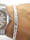 Fine 19.15CT Asscher Cut Diamond Tennis Bracelet White Gold 18KT