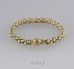 Fope Fancy Classic Bracelet 18ct Yellow Gold, 18ct White Gold