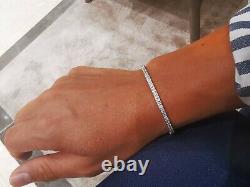 Gold 14ct 585 14K REAL White Gold Bracelet 7,57g with diamond