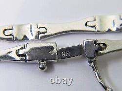 Gold Bracelet Unique Links (20) Dual Lock Mechanism 9ct 9k 375 Hallmarked