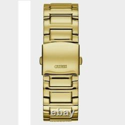 Guess Frontier W0799g2 Gold/crystal Chronograph Quartz Mens Watch New In Box