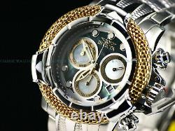 Invicta 56mm Subaqua Poseidon AGE of EMPIRE Swiss 18K Gold Plated Ring MOP Watch