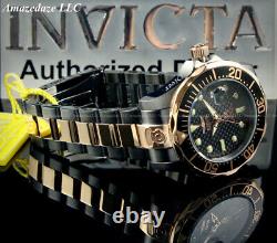 Invicta Men 47mm Grand Diver Automatic BLACK & ROSE GOLD Stainless Steel Watch