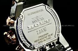 Invicta Men 52mm BOLT ZEUS MAGNUM White Textured Dial Rose Gold Silver SS Watch