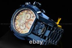 Invicta Men 52mm Bolt Zeus MAGNUM High Polish Blue Chrono Dual Time Swiss Watch