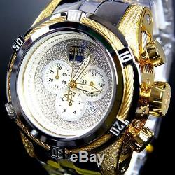 Invicta Reserve Bolt Zeus 1.95 CTW Diamonds High Polish Gold 2 Tone Watch New