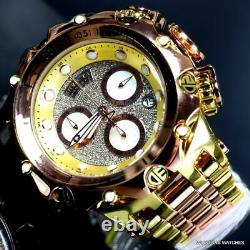 Invicta Reserve Venom Hybrid Diamond Pave Rose Gold Steel Swiss 52mm Watch New