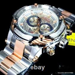 Invicta Shaq Bolt Rose Gold Two Tone Steel. 74CTW Diamond Swiss Watch 60mm New