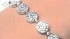 J3353 Stunning 0 06ct Diamond And 9k White Gold Bracelet