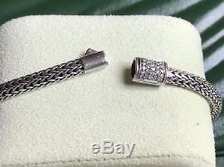John Hardy Diamond Classic Bracelet, 18k white gold and sterling silver 5mm