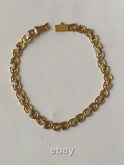 Ladies 18kt Yellow And White Gold Bracelet 7.4 Grams