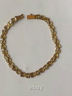 Ladies 18kt Yellow And White Gold Bracelet 7.4 Grams