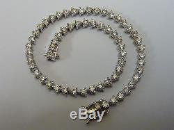 Ladies Stunning 18ct White Gold 2ct Diamond Set 7 Tennis Style Bracelet