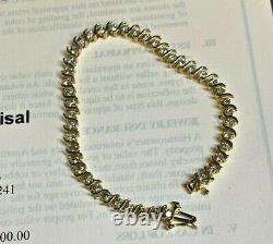 Ladys 14 K Yellow, Gold (3) Cts I-j/i1 Diamond Tennis Bracelet 7.5 Lists $6000