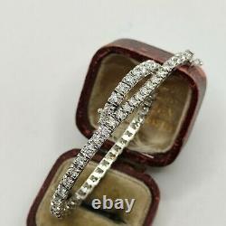 Like New 8ct White Gold 2.25ct Diamond Tennis Line Bracelet