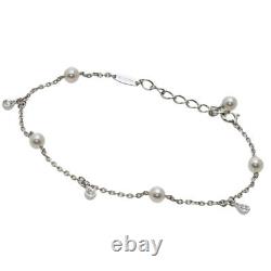 MIKIMOTO Bracelet Baby Pearl Pearl Diamond K18 White Gold