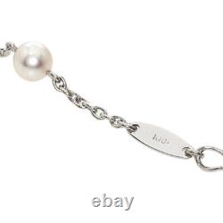 MIKIMOTO Bracelet Baby Pearl Pearl Diamond K18 White Gold