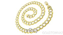 Men's Bracelet In 14kt Gold Yellow+White Pave Curb with Lobster Clasp
