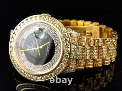 Mens 36MM Rolex President 18038 18k Yellow Gold Day-Date with 18.65 Ct Diamond