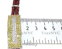 Mens Diamond Bracelet Round Cut G Color VS1 10k White Gold 3.40ct