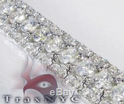Mens Diamond Hip Hop Bracelet Round Cut F-G Color VS1 14k White Gold 26.00ct