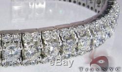 Mens Diamond Hip Hop Bracelet Round Cut F-G Color VS1 14k White Gold 26.00ct