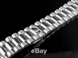 Mens President Watch Band for Rolex Day-Date in 18K White Gold 20 MM 67 Grams