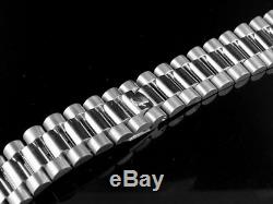 Mens President Watch Band for Rolex Day-Date in 18K White Gold 20 MM 67 Grams