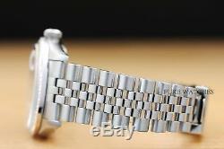 Mens Rolex Blue Diamond Dial Datejust 18k White Gold & Steel Watch