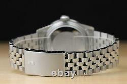 Mens Rolex Datejust 16014 Diamond 18k White Gold & Stainless Steel Genuine Watch