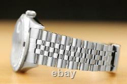 Mens Rolex Datejust 16234 18k White Gold Diamond Sapphire & Steel Watch