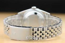 Mens Rolex Datejust 18k White Gold & Stainless Steel Genuine Watch 16234