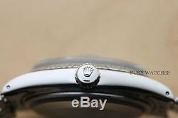 Mens Rolex Datejust Oyster Perpetual 18k White Gold Diamond Quickset Watch 16014