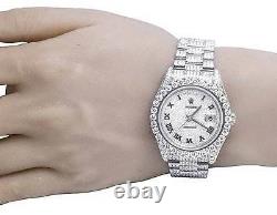 Mens Rolex Day-Date II 18K White Gold 41MM President 218239 Diamond Watch 29.5Ct