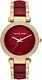 Michael Kors MK6427 Parker Red & Gold Tone Plum Acetate Ladies Wrist Watch